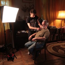 Przed nagraniem rozmowy z Przemysławem Malzahnem